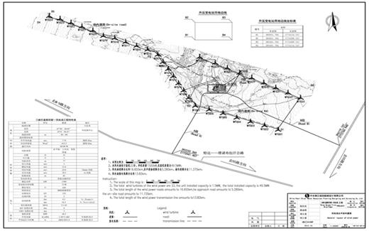 風(fēng)電場總平面布置圖